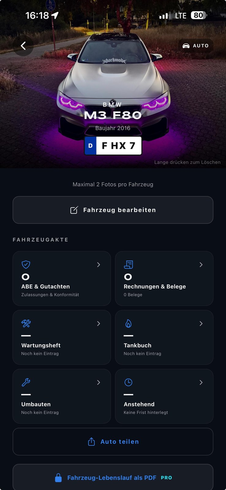 RoadShark vehicle file
